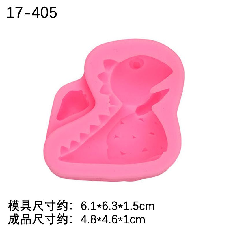 Dinosaurio forma fondant pastel decoración silicona molde DIY dinosaurio animal chocolate hornear epoxi arcilla molde