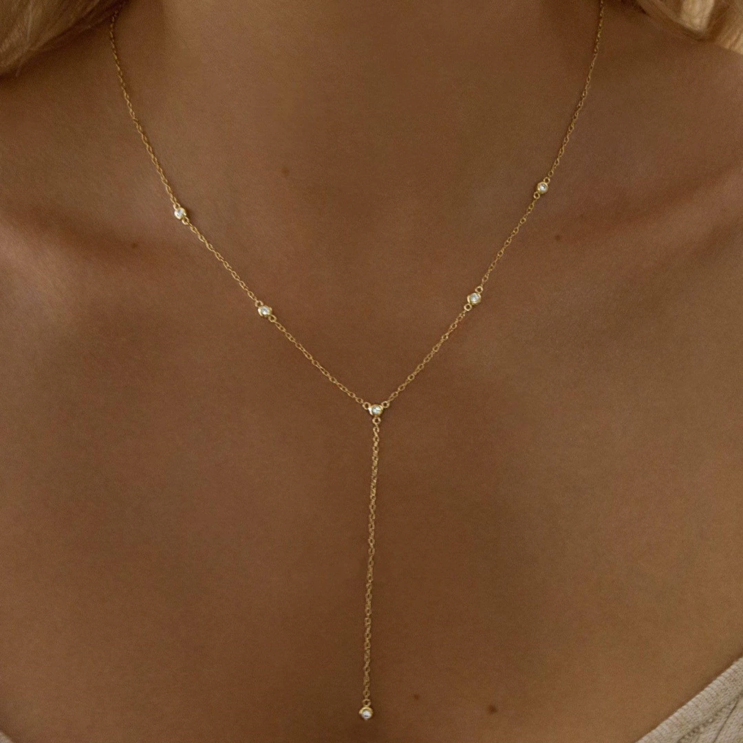 Европейские и американские трансграничные богемные модные изысканные стразы подвески ключицы цепи кисточки Y-образное длинное ожерелье женский