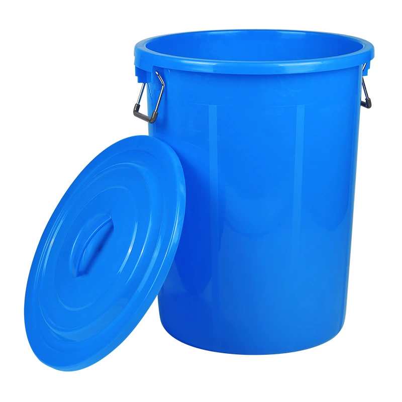 Мусорное ведро большой емкости круглые кухонные санитар наружная крышка коммерческая большая классная комната промышленные толстые пластиковые ведра