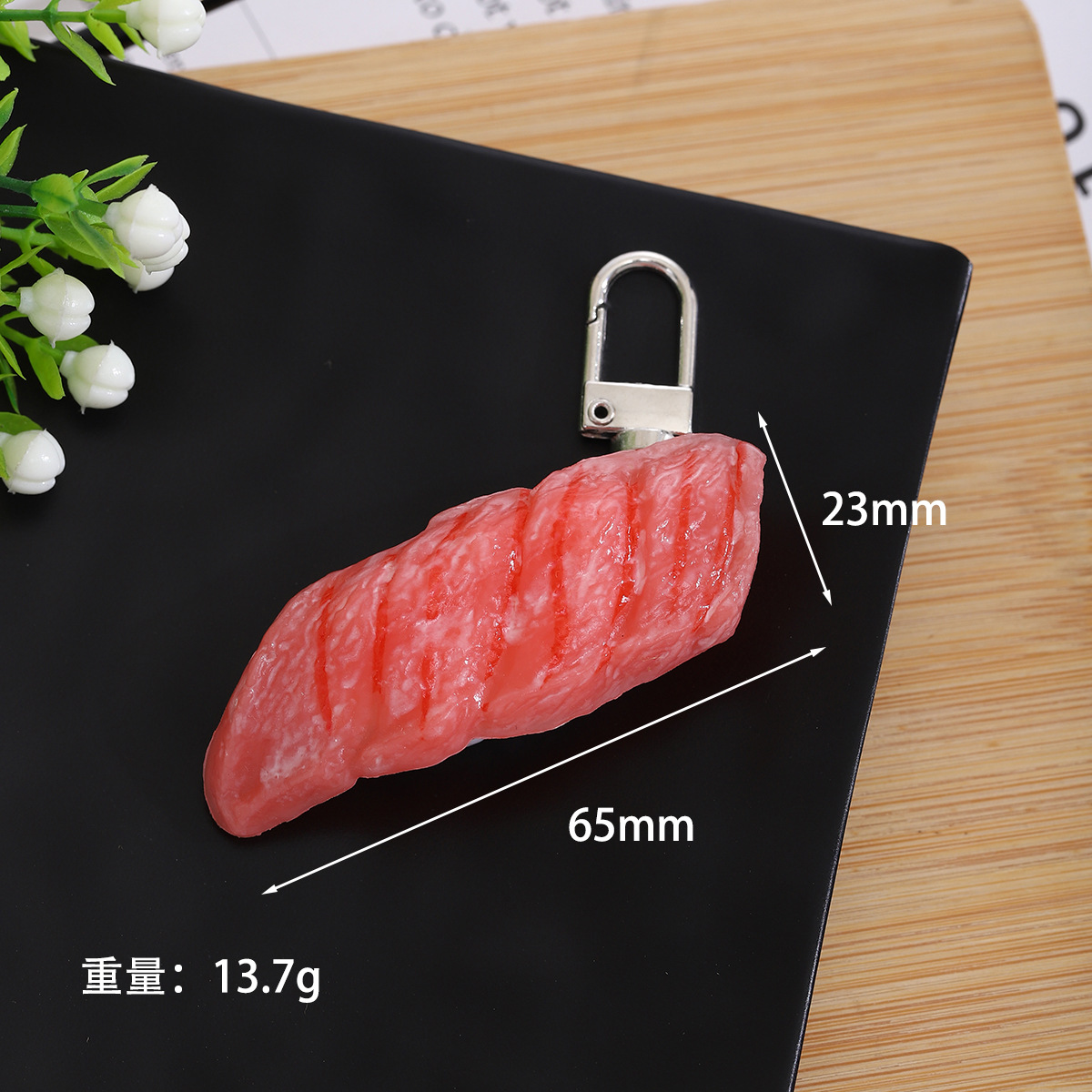 PVCファッションシミュレーション日本式寿司キーホルダー写真撮影シミュレーション食品道具学生かばんDIYストラップ