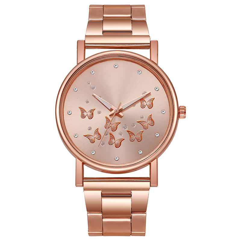 Butterfly Liu's New Casual Fashion Tape Women's Quartz Trend Steel Band Watch_voghion.com