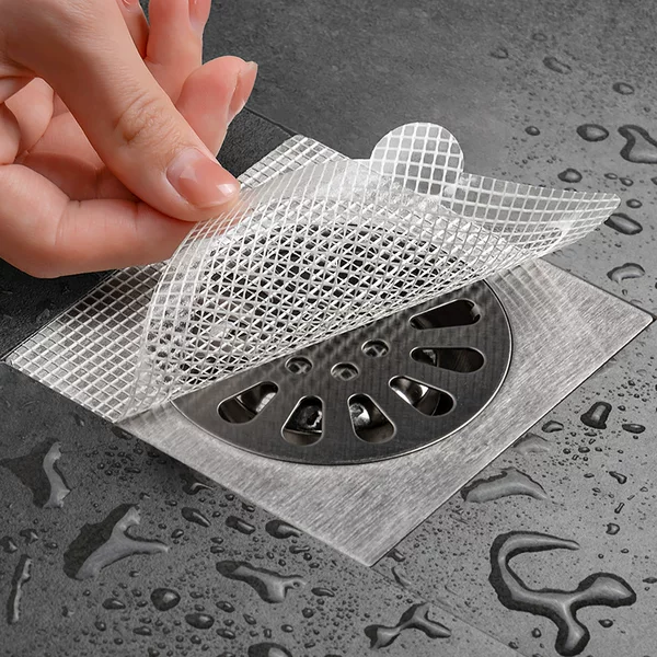 Floor Drain Filter Bathroom Disposable Drain Outlet Interception Net Bathroom Hair Filter Anti-Blocking Floor Drain Sticker