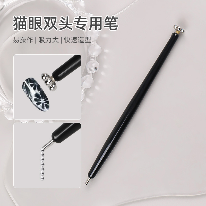 Bolígrafo de doble cabeza ojo de gato