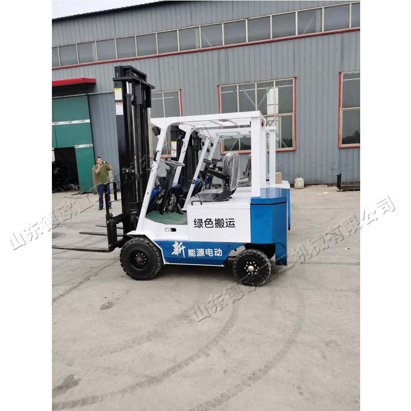 山东德欧存电动推高车 快递搬运装卸叉车 便捷式四支点平衡运料车