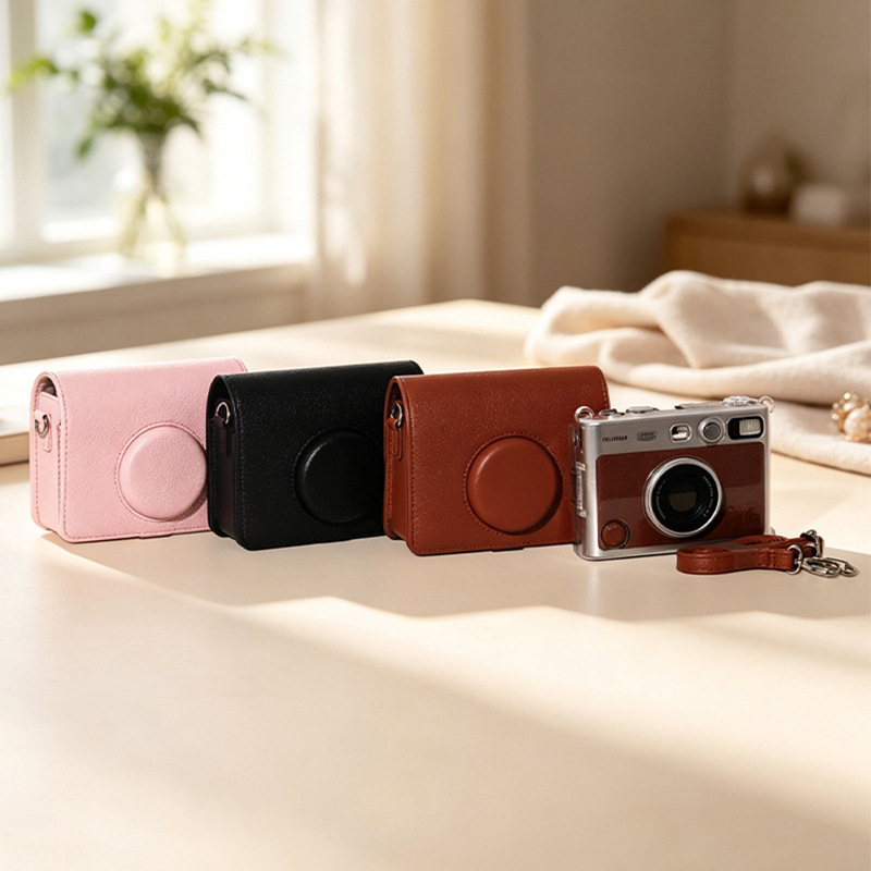 Directly supplied by the manufacturer, mini evo camera case, PU anti-drop protective camera bag for instant cameras, available for wholesale