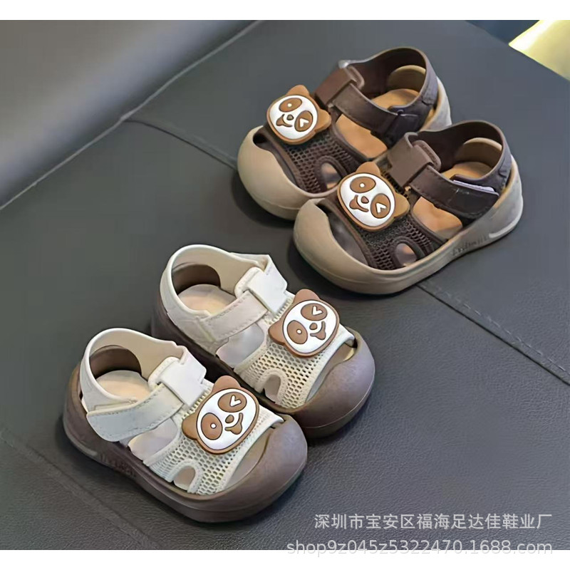 2025年网红新款软底宝宝学步鞋小包头防滑舒适幼儿小凉鞋厂家批
