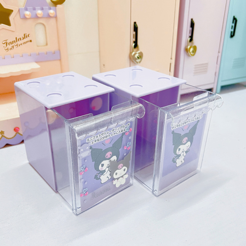 サンリオ透明フラッシュパウダーアクリル収納ケーススタッキングカード収納ケース|undefined