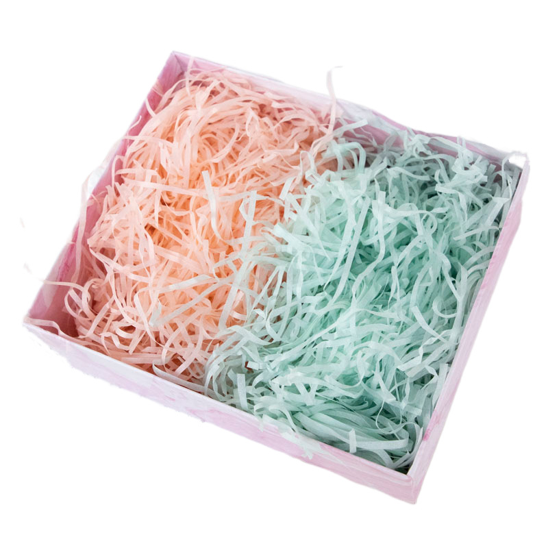 Boda caja de dulces de cumpleaños qixi regalo de San Valentín caja de regalo de la decoración de la viruta de seda de papel rallado de relleno de la image 6