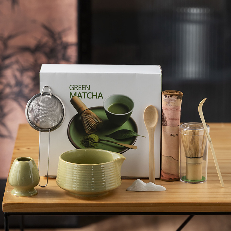 抹茶茶こし打ち工具抹茶ブラシ日本点茶碗抹茶カップ粉碗撹拌器茶調理器具セット|undefined