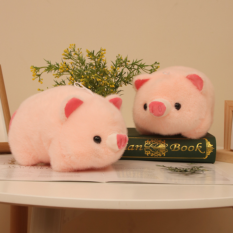 Lindo muñeco de peluche de cerdo rosa lindo muñeco de muñeca de trapo de niña de 8 pulgadas regalo de boda muñeca de lanzamiento al por mayor