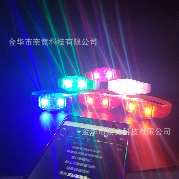 Светящийся LED-браслет силиконовый для концерта, браслет поддержки, светящийся браслет на запястье, на заказ