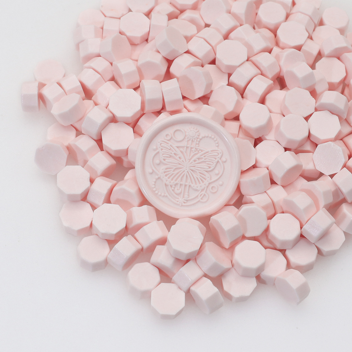 Perlas de cera de sellado octogonales Oucai, 500g, 131 colores, perlas de sellado de cera a granel, colores mixtos, baratas, perladas, una libra.