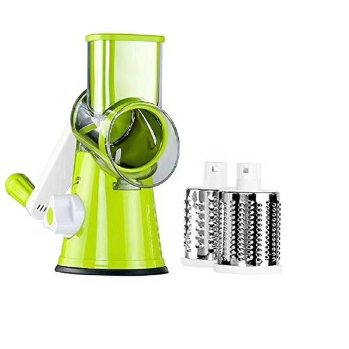High-quality manufacturer wholesale multi-functional hand-crank rotating shredder, kitchen three-in-one roller cutter