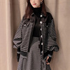 Occupation amash brand 2021 spring and autumn new pattern Black Plaid Small fragrant wind Jacket have cash less than that is registered in the accounts coat jacket