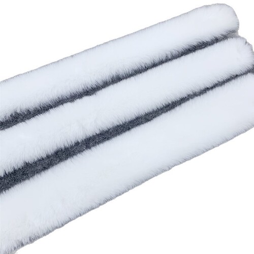 1cm Pink Imitation Rex Rabbit and Mink Fur Trim Accessories for Hanfu, Handmade DIY Artificial Fur Hat Flat Trim – Supply