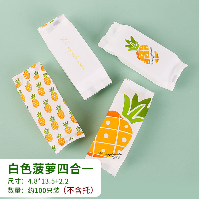 Piña bolsa de embalaje crujiente galleta pequeña fresca merienda entrega crujiente carne crujiente máquina sello bolsa bandeja de plástico traje