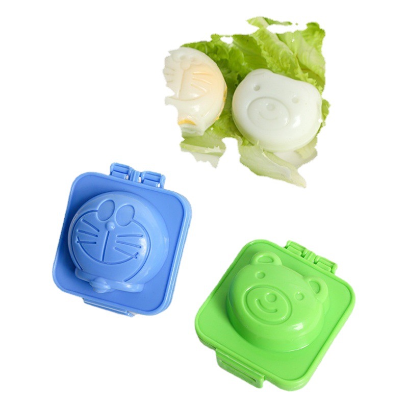 Cross-Border Cute Egg-Shaped Rice Ball Mold DIY Bear and Rabbit Doraemon Rice Ball Mold Egg Presser
