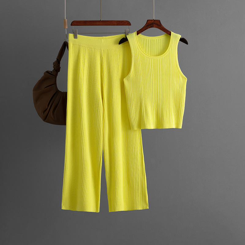 Summer Inner Wear Women round Neck Sleeveless Top Knitted Two Piece 10 Summer Inner Wear Women round Neck Sleeveless Top Knitted Two Piece