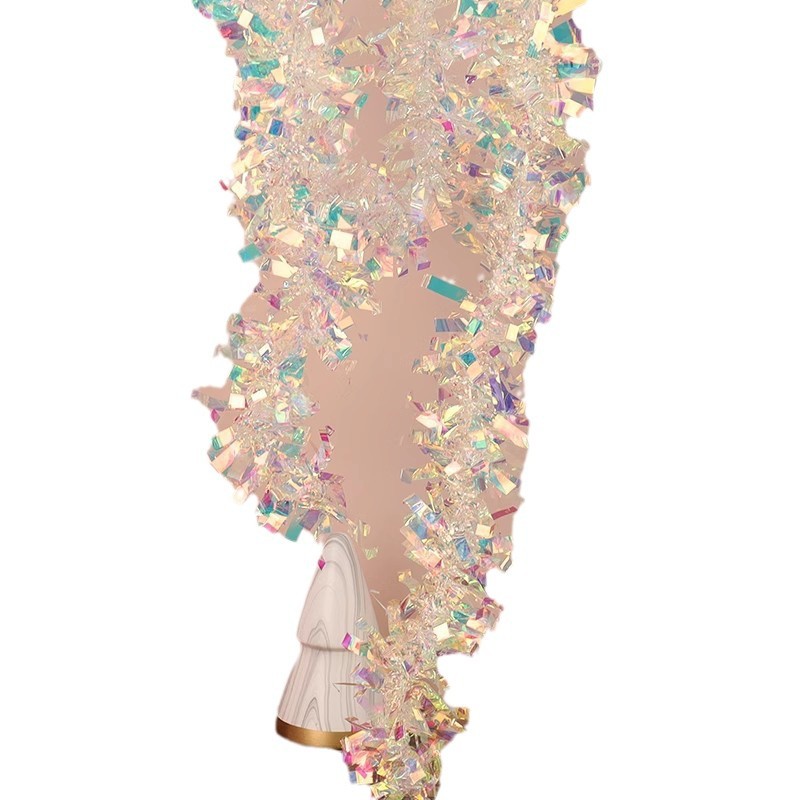 Explosiones transfronterizas 9cm2m plegado oro colorido blanco colorido importación de barras de color festivales accesorios de decoración