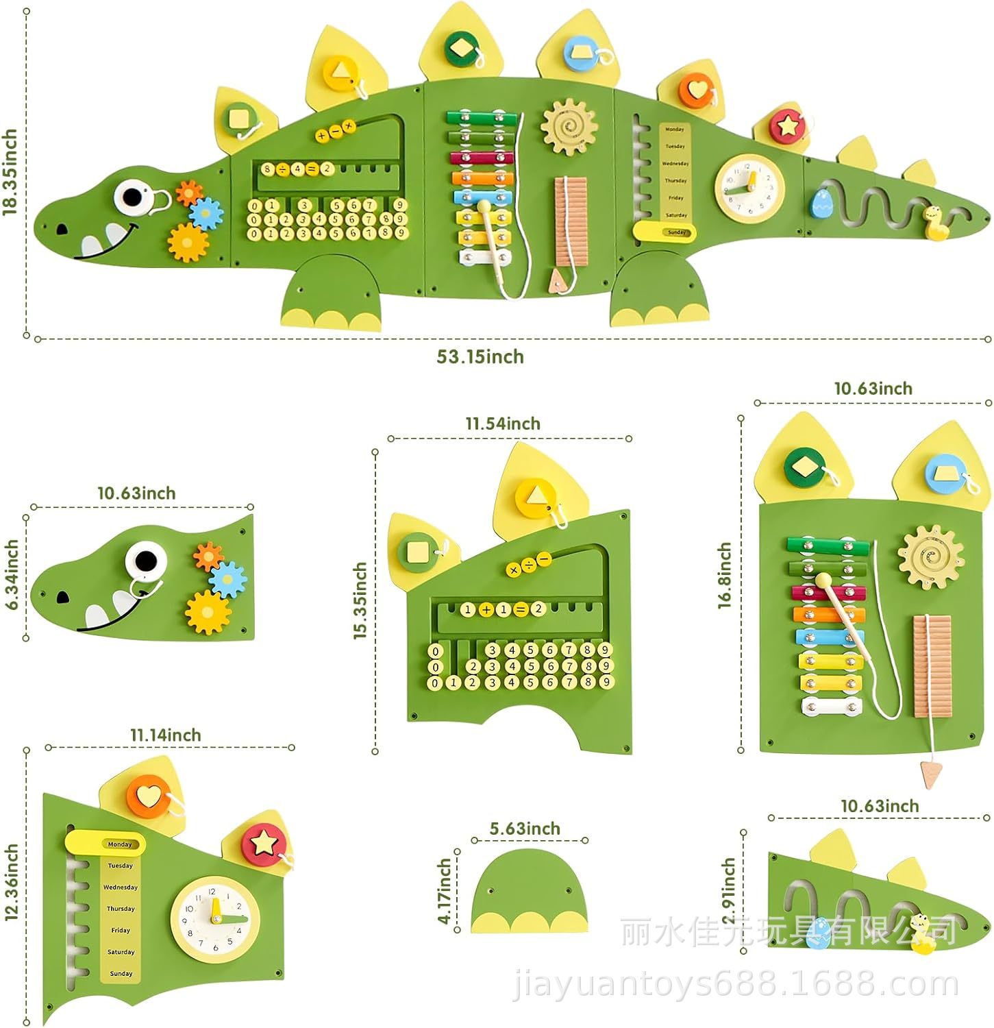 Monläurd Montessori Busy Board Sensorik Board Holzspielzeug Wandspielzeug für Jungen und Mädchen ab 6 Monaten