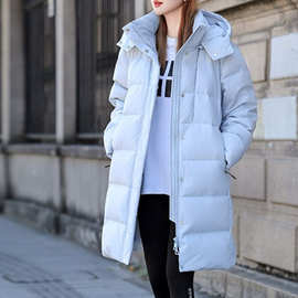 时尚超厚2025新款羽绒服女中长款加厚外套