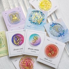 Highly transparent glue stick, diameter 1.1cm, length 27cm, transparent stamping card, diamond wax fire paint seal material