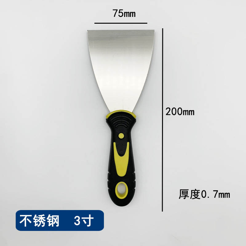 Fabricantes al por mayor cuchillo de yeso de acero inoxidable cuchillo de limpieza doméstico cuchillo de yeso de ladrillo industrial herramientas de hardware