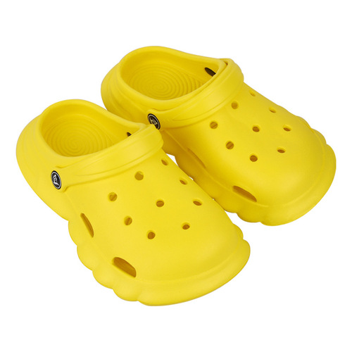Eva Beach Hole Slippers for Women, Home Indoor Couple Breathable Cap Toe Hole Shoes with Footfeel Cooling Slippers Wholesale