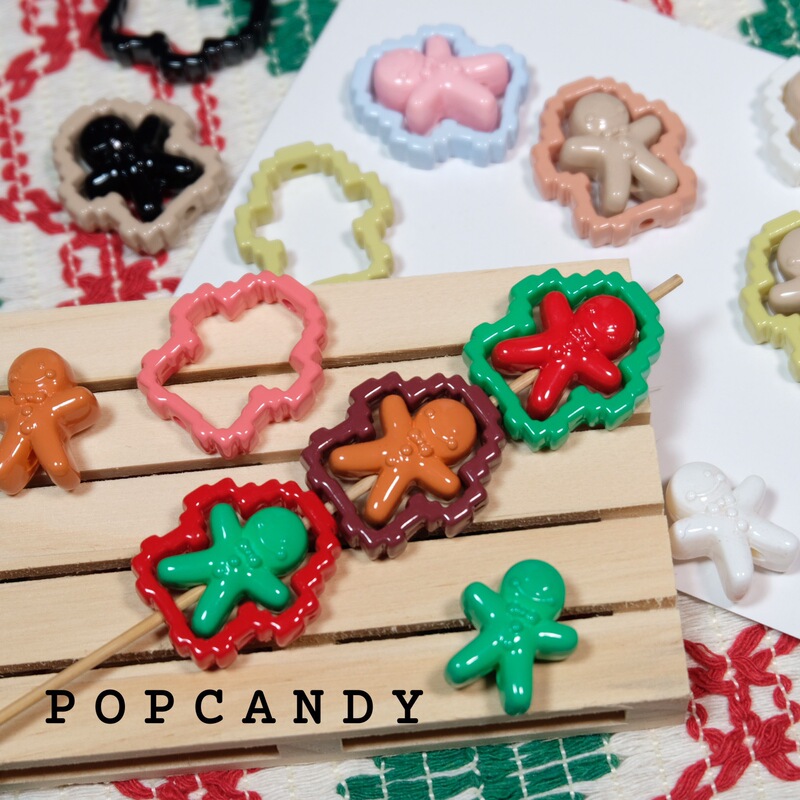 Cocoa love ginger cake man suit pixels DIY handmade jewelry accessories beaded material accessories wind chimes door curtain color