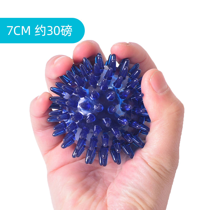 TPR Bola de erizo de cuatro dedos Entrenamiento de agarre primario Bola suave Rehabilitación de ancianos Parálisis parcial Masaje de viento Bola de dedos Práctica de manos