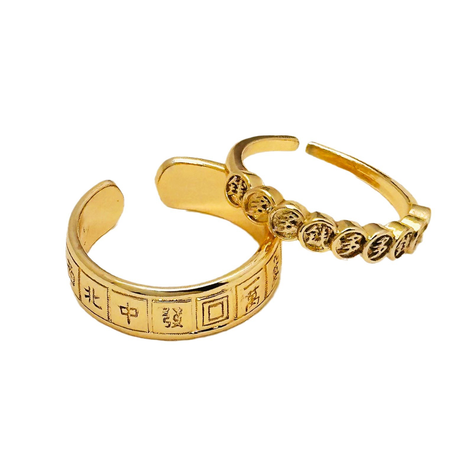 13 dinero de mahjong más abierto ajuste anillo de aleación de cobre para mujeres lujo ligero joyerías de moda Xiyin