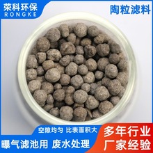 陶粒滤料 球形轻质多孔 挂膜快易反洗 污水处理BAF曝气生物滤池用