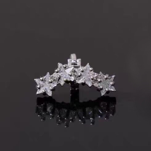 爆闪小星星耳机钻扣可拆卸蓝牙耳机夹扣装饰品小众设计感甜酷配饰|undefined