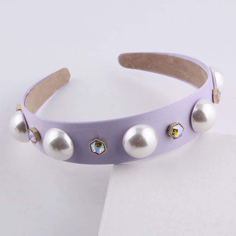 Fashion Color Diamond-studded Pearl Headband display picture 9