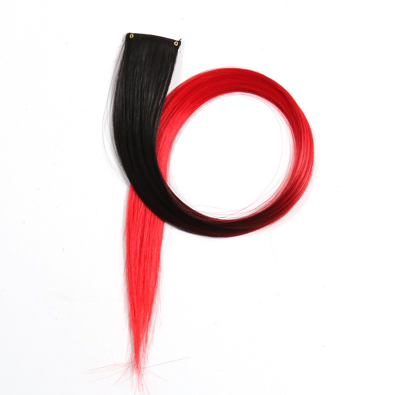 Perucas de color teñido bicolor tricolor orejas teñido una pieza de teñido extensión de cabello fábrica de pelucas en stock al por mayor