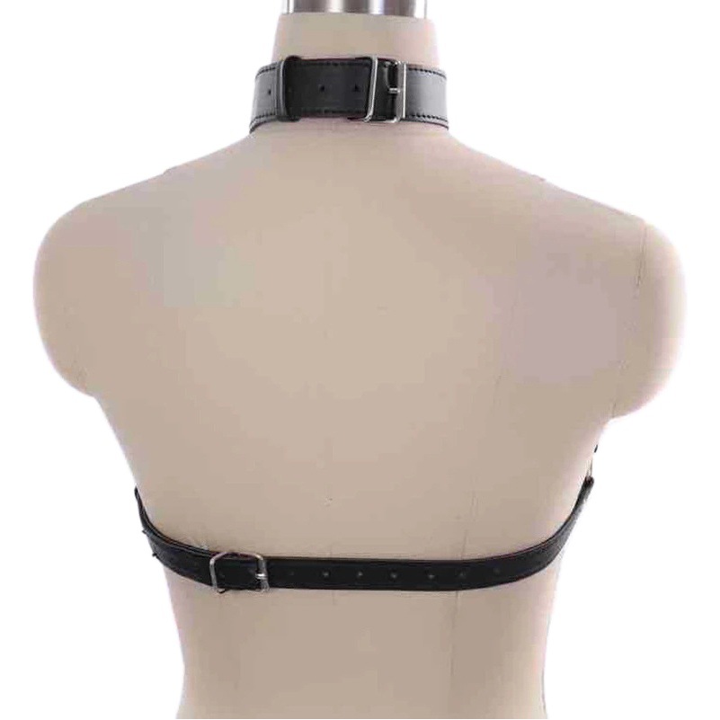 Directo de fábrica Europea y Americana transfronteriza juguetes sexuales para adultos pareja coqueteando sexy Cadena de cuero de LA PU vinculante corsé