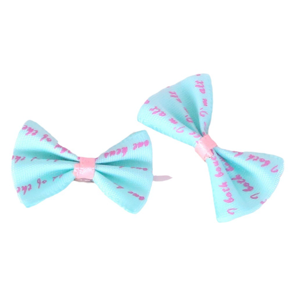 Новая печатная шпилька для домашних животных лук аксессуары для волос собаки лента красочный Йоркширский марзис Meico