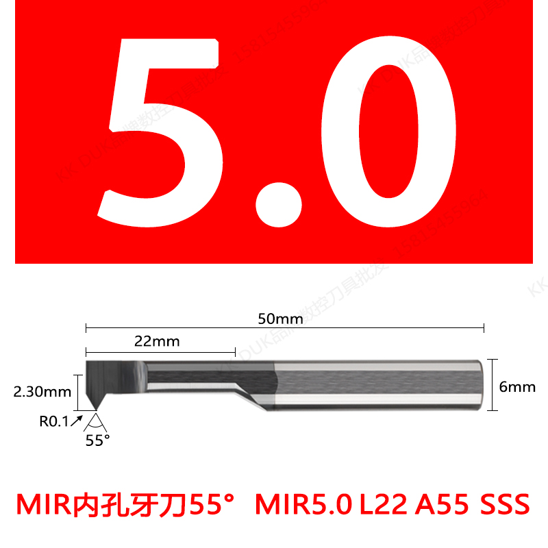 Superdur MIR tungsteno cortador de dientes de agujero pequeño acero inoxidable aleación de titanio SSS recubrimiento negro MIR3-MIR8.0