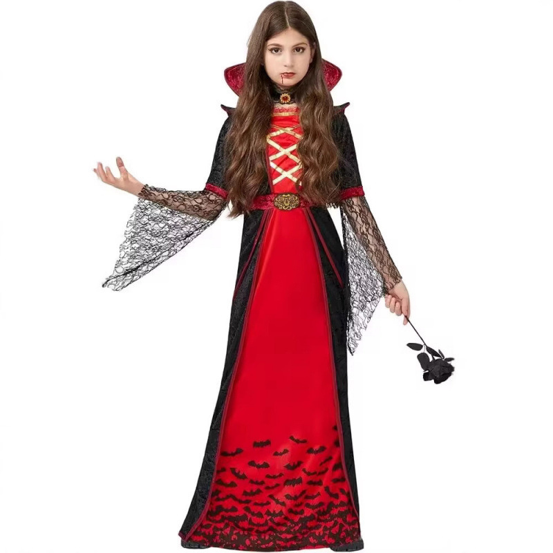 2025 新吸血鬼 COS パーティー衣装ハロウィン魔女パフォーマンス衣装クロスボーダーロールプレイング衣装|undefined