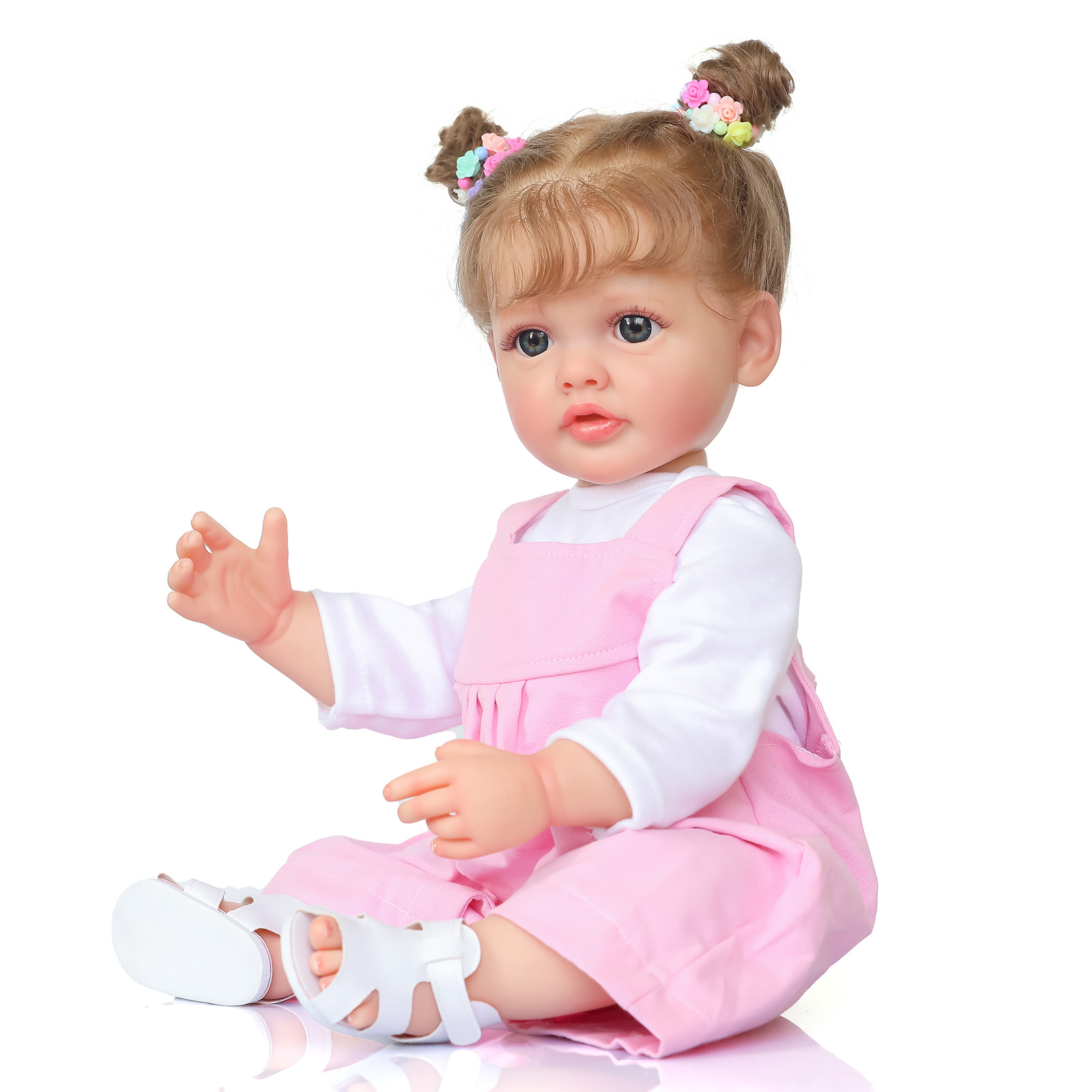 Muñeca Reborn de Silicona de Alta Gama NPK, Versión 3D con Vasos Sanguíneos Visibles, 55 cm, Envío Directo Internacional