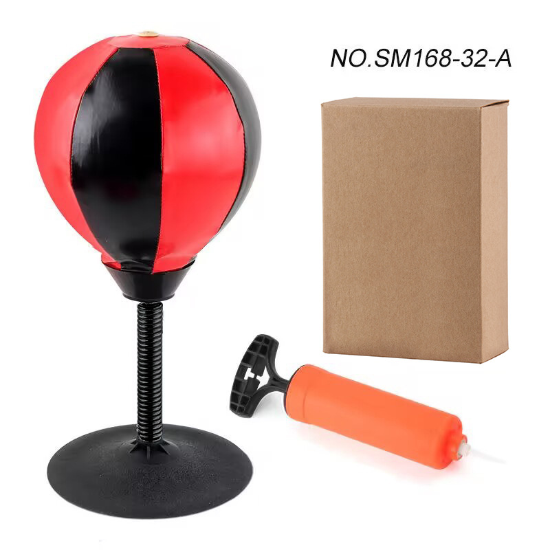 Bola de entrenamiento de boxeo de escritorio de fábrica con chasis bola de ventilación pelota de boxeo en casa equipo de fitness juguetes deportivos de boxeo