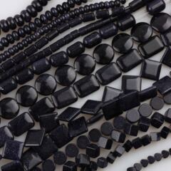 新しい天然の青い砂の石のそろばんの玉の玉の散珠の手作りのDIYのファッションのブレスレットのネックレスのアクセサリー