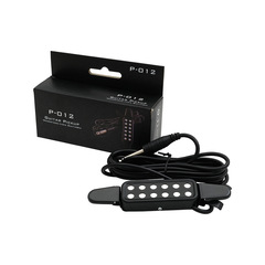 P-102 Folk Acoustic Guitar Pickup No-drilling Pickup with 3m Connection Cord and Screw-on Sound Hole Pickup