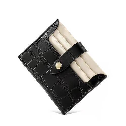 Minimalist thin large-capacity small card holder multi-functional card slots for women, exquisite PU leather card case.