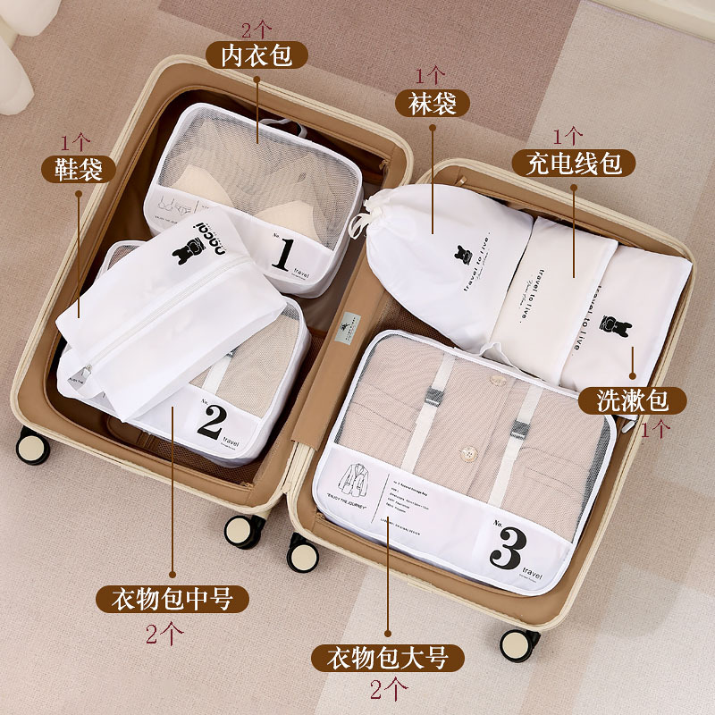 Bolsa de almacenamiento de viaje equipaje ropa organizador bolsa de viaje sub-embalaje bolsa de ropa interior Portátil Bolsa de almacenamiento de viaje de negocios