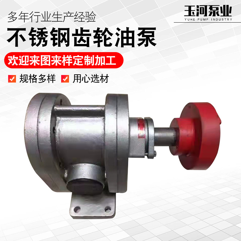 高粘度铸钢齿轮泵 铸钢植物油电动输送泵供应输送油泵整机厂家供