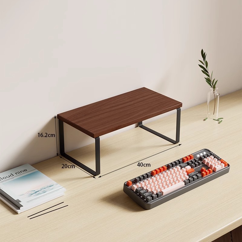 대형 40X20X16.2CM 월넛 + 블랙 프레임
