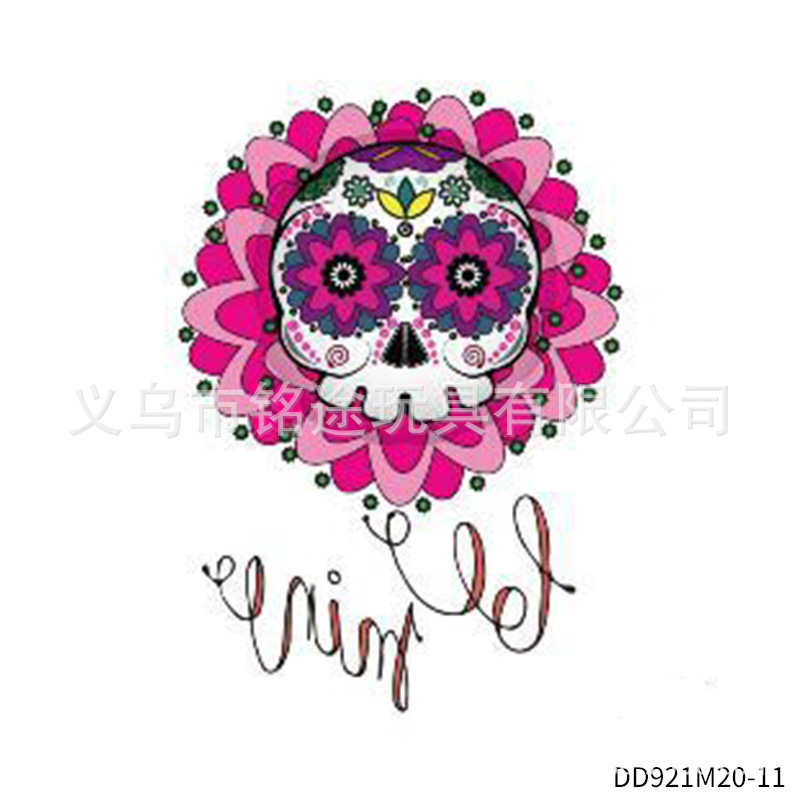 Suministros de fiesta de carnaval mexicano Día de los muertos Pegatinas de fiesta divertida para niños Accesorios de fotografía mexicana