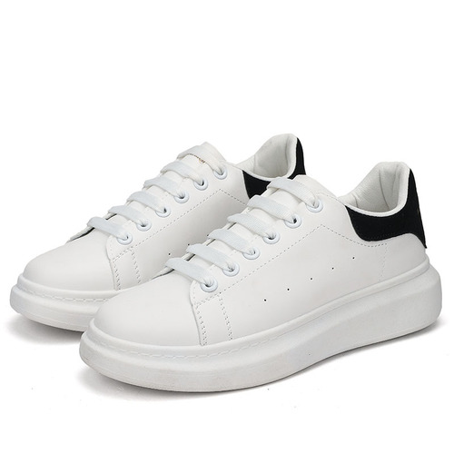  summer new style McQueen men's white shoes casual breathable sports shoes thick sole heightening couple sneakers