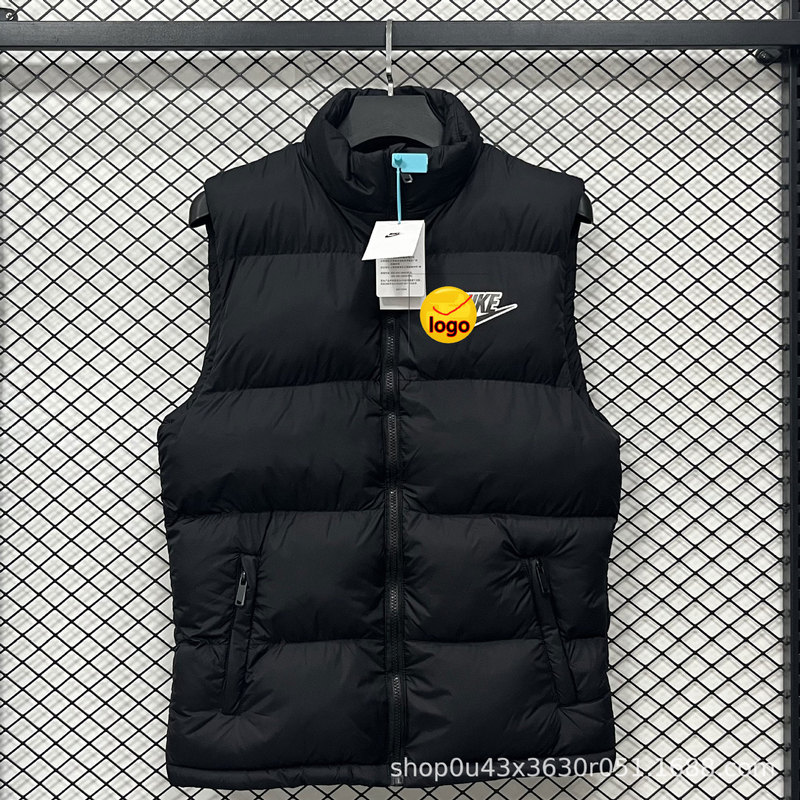 2025 Cross-Border Autumn and Winter New Style Loose Casual Warm Versatile Vest Jacket for Men and Women, Cotton Vest Jacket